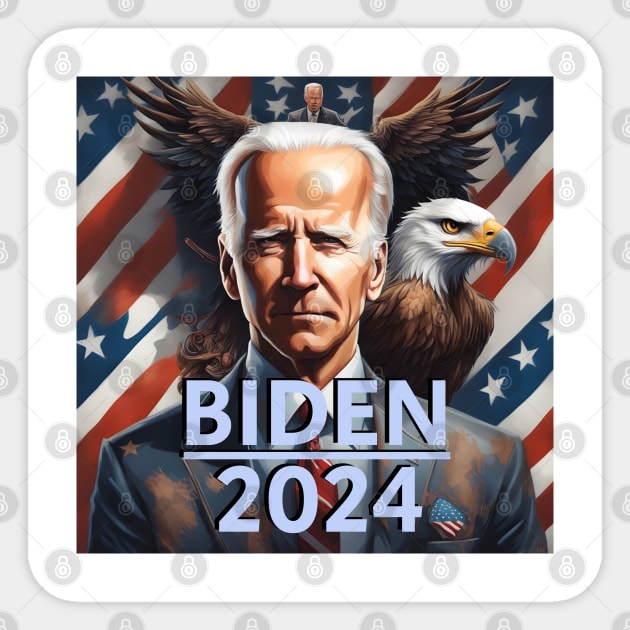 Joe Biden 2024 Joe Biden Sticker TeePublic